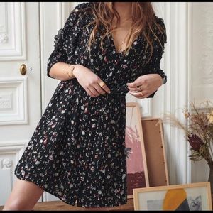 Sezane Josephine Silk Floral  Dress size 38 (6)